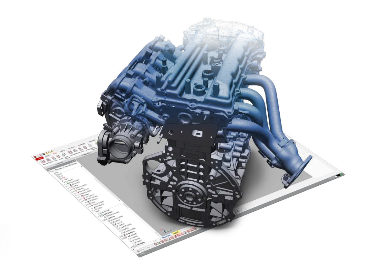 Geomagic Design X Reverse Engineering Software – Scan-to-CAD | Parametric Solid Modeling
