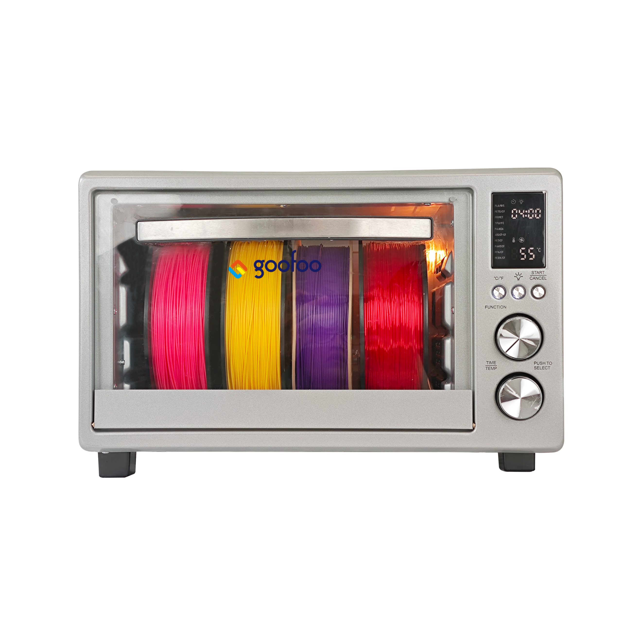 goofoo FD01 PRO 2-in-1 Filament Dryer & 3D-Print Annealing Box – 4-Spool | Up to 100°C