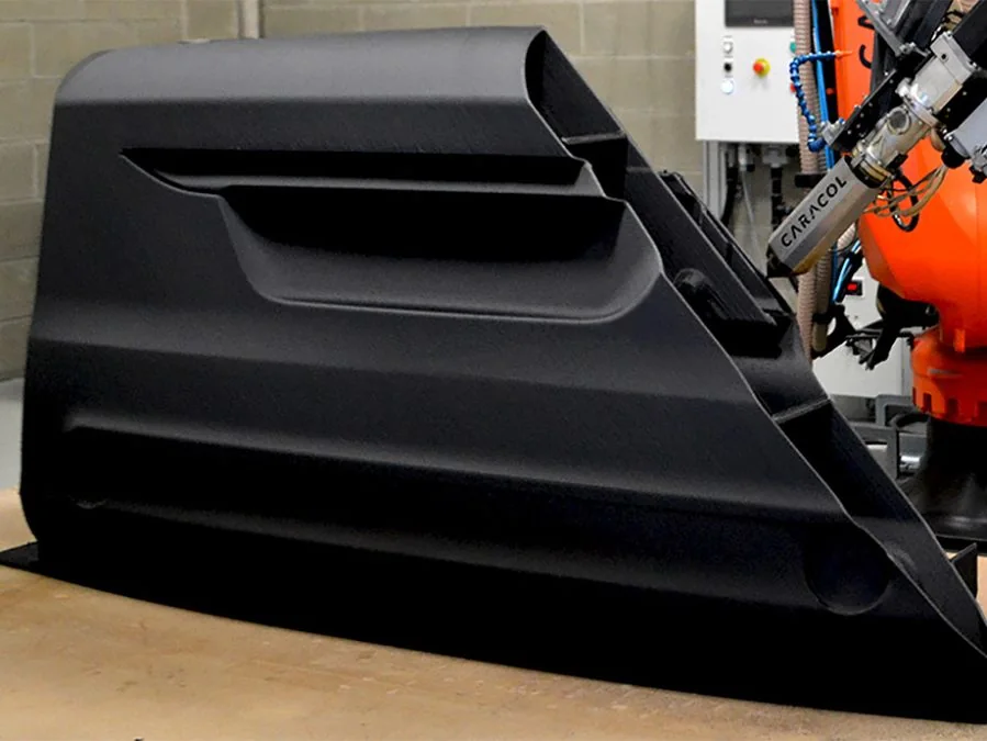 3D-printed exterior and interior finished parts