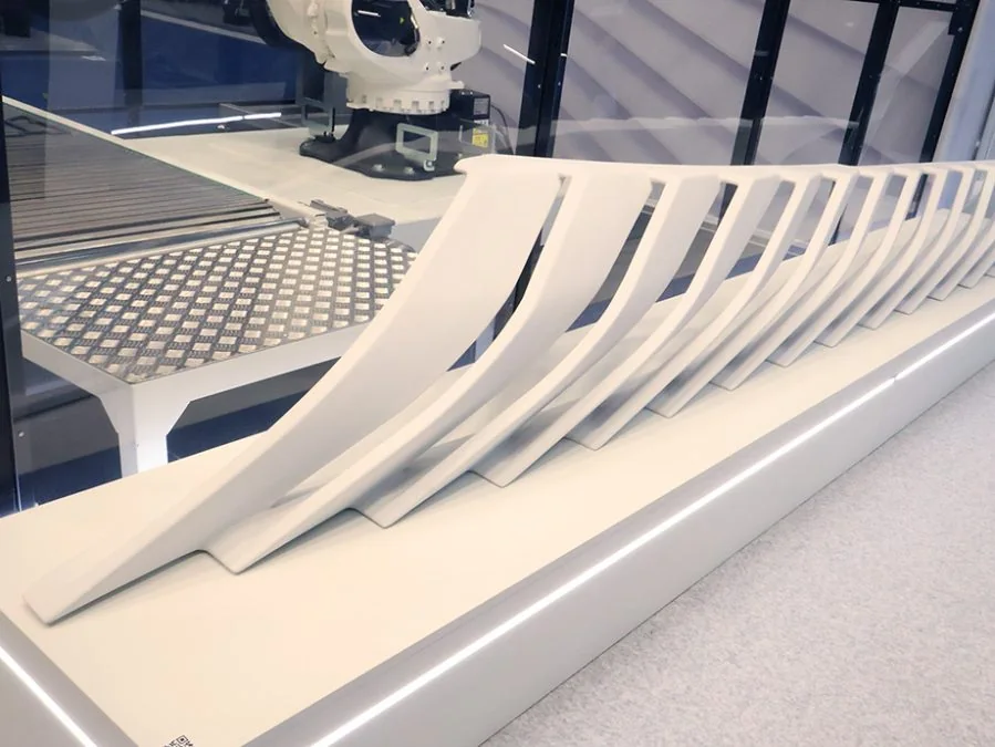 3D-printed yacht superstructure produced on Caracol Heron AM