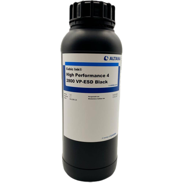 ALTANA Cubic Ink High Performance 4-2800 VP-ESD Black – ESD Resin for Final Parts (DLP/LCD/mSLA) | 1 kg & 5 kg