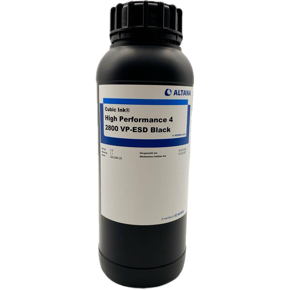 ALTANA Cubic Ink High Performance 4-2800 VP-ESD Black – ESD Resin for Final Parts (DLP/LCD/mSLA) | 1 kg & 5 kg