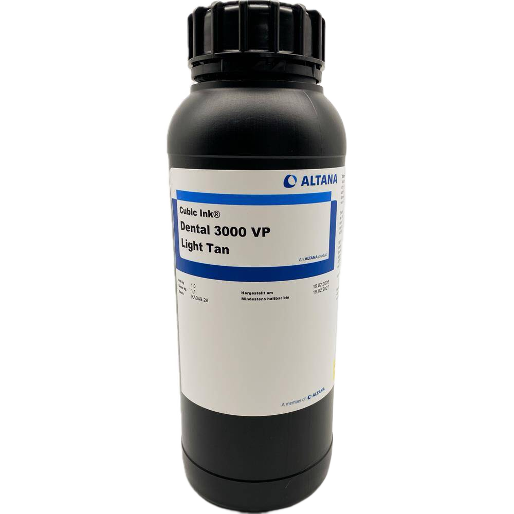 ALTANA Cubic Ink Dental 3000 VP Light Tan – Dental Model Resin for Aligner Thermoforming (DLP/LCD) | 1 kg & 5 kg