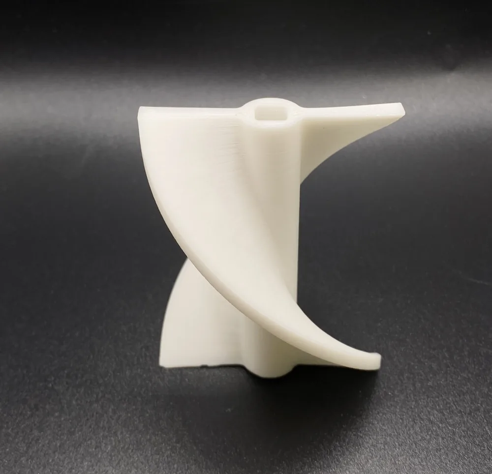 3D printed alumina static mixer for Holcim cement, a ceramic filament application