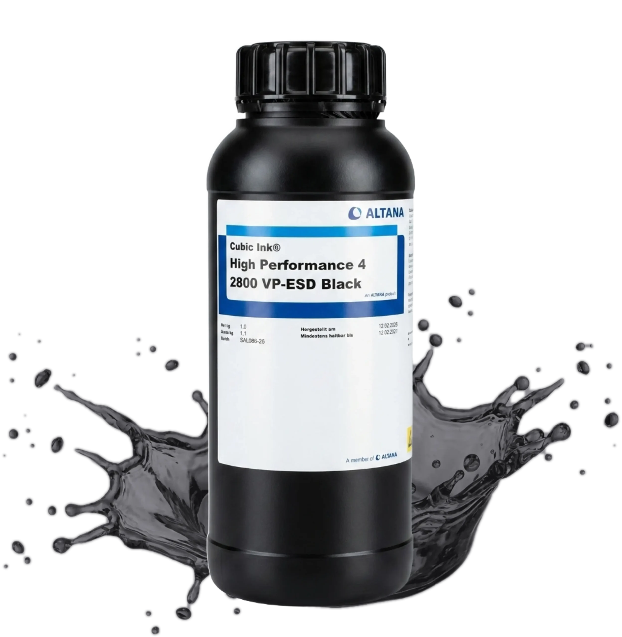 ALTANA Cubic Ink HP 4-2800 VP-ESD – ESD Resin for Final Parts (DLP/LCD/mSLA)