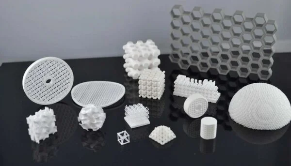 Ceramic lattice and filter samples – 3DCeram SLA printed part family