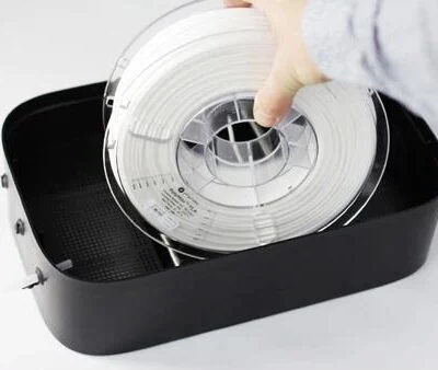 PolyBox Edition II dry storage box with filament spool loaded