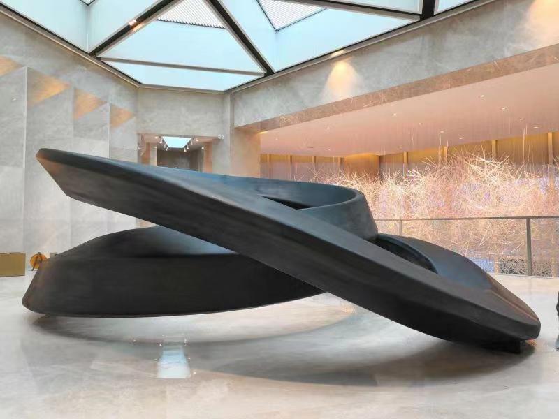 Different angle of 3D printed architectural structure created with FGF