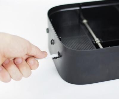 Loading filament into 3D printer using PolyBox dry storage system Polymaker PolyBox Edition II – High-Quality 3D Printer Filament Dry Box