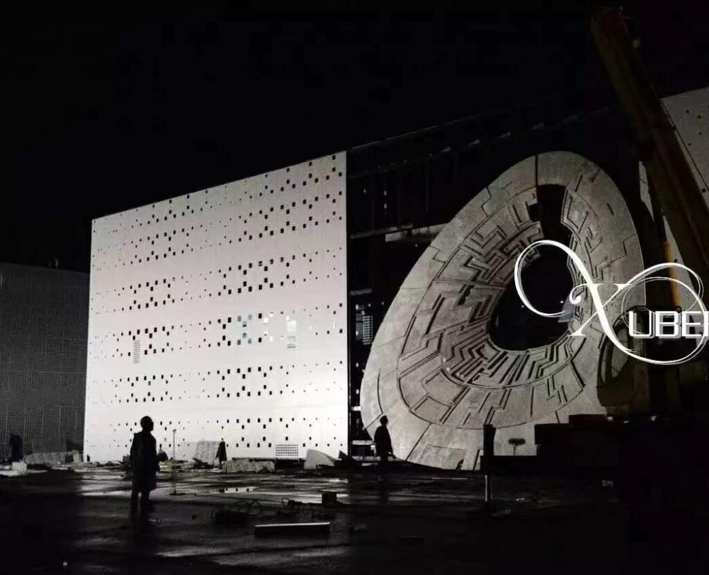 Large-scale 3D printed wall panels with textured surface