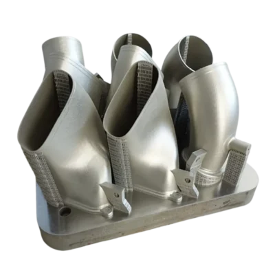 3D printed parts on build platform IN718 Nickel Alloy Powder for Metal 3D Printing