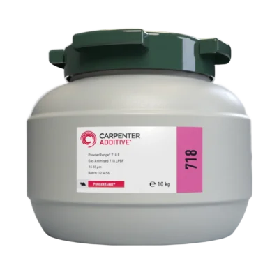 Carpenter Additive 718 F powder, 10 kg container