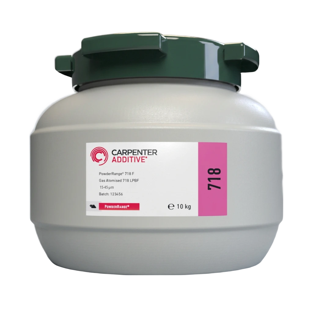 IN718 Nickel Alloy Powder for Metal 3D Printing | LPBF Compatible - 10 kg / 22 lbs