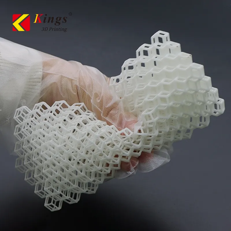 GF TPU 23 SLS 3D printed flexible lattice – rubber-like elastomeric TPU powder sample