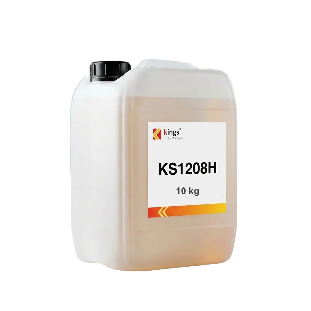 Kings3D KS1208H High-Temperature SLA Resin – Heat-Resistant Prototyping & Tooling | 135 °C Tg, 10 kg