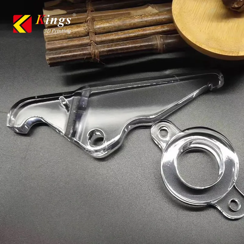 KS158T transparent SLA 3D printed automotive components – water-clear resin sample