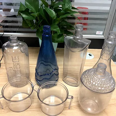 KS158T transparent SLA 3D printed bottles and tubes – clear resin sample for fluid-flow parts