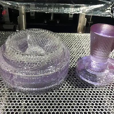 KS168C clear SLA 3D printed prototype – transparent durable resin sample