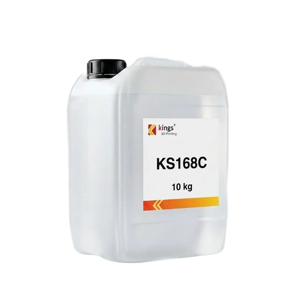 Kings3D KS168C Clear SLA Resin – Durable Transparent Prototyping | 83 Shore D, 10 kg