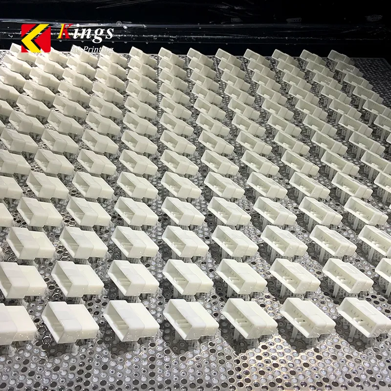 KS408A opaque white SLA 3D printed part – ABS-like resin print sample