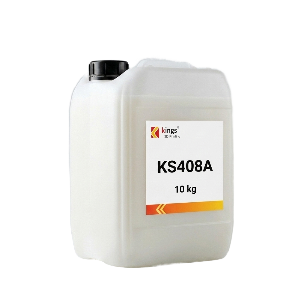 Kings3D KS408A ABS-Like White SLA Resin – Accurate Prototyping | 12–20% Elongation, 10 kg