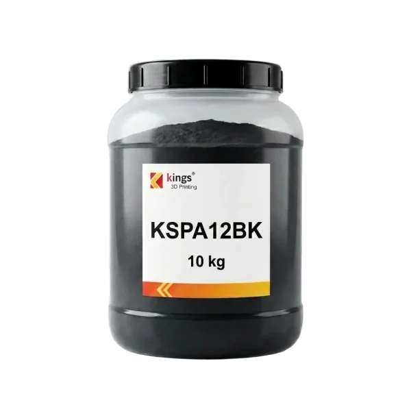 Kings3D KSPA12BK Black SLS Nylon Powder – Tough Impact-Resistant Parts | PA12, 10 kg