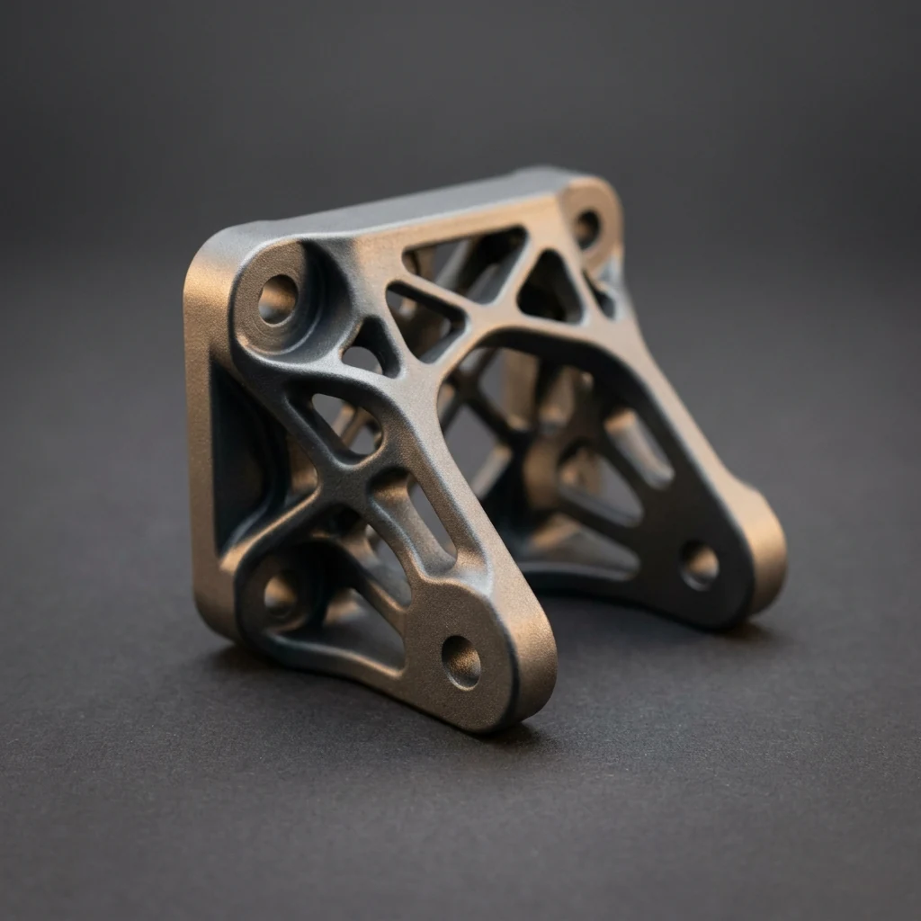 Electrophoresis-coated LPBF metal part