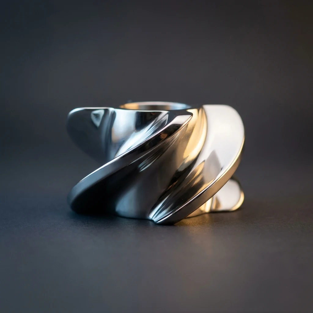Polished and passivated LPBF stainless steel part