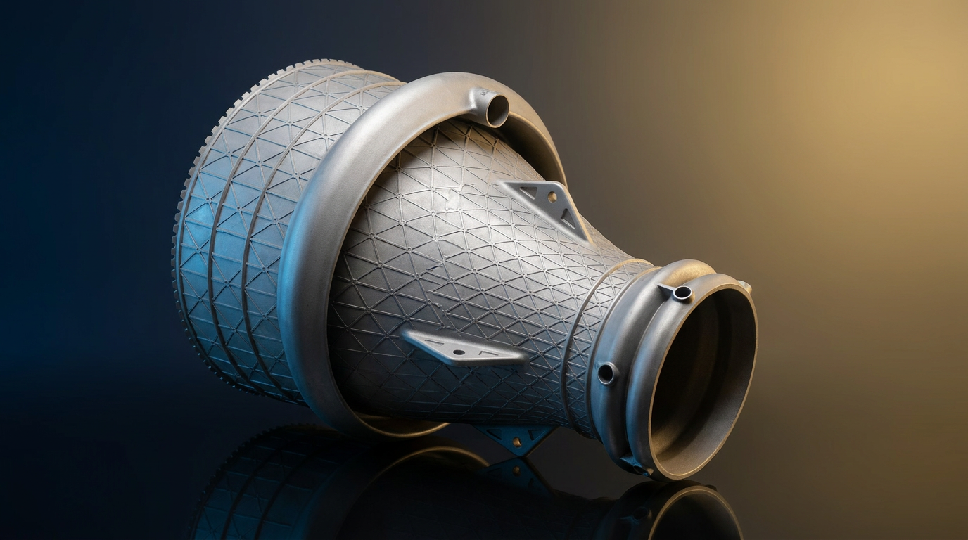 LPBF Inconel 718 rocket thrust chamber nozzle