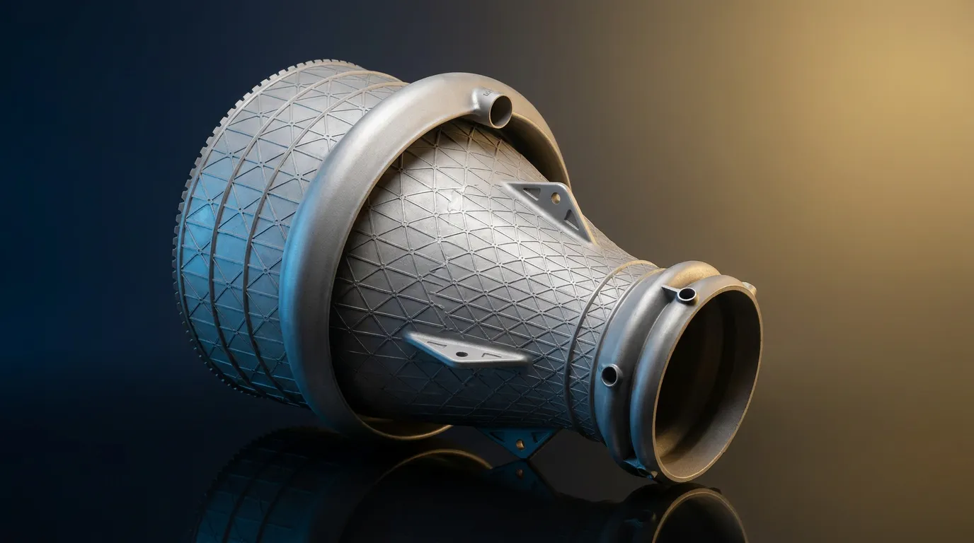 LPBF Inconel 718 rocket thrust chamber nozzle