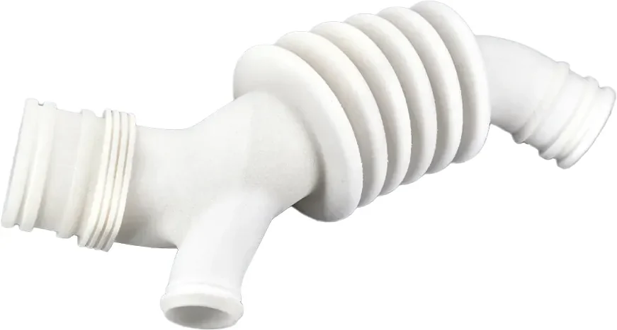 White LSPc printed duct with bellows section - Nexa3D engineering part