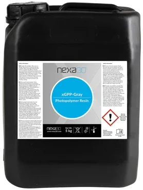 Nexa3D xGPP-Gray General Purpose Resin – High-Accuracy Production Photopolymer for NXE 400 | 5 kg