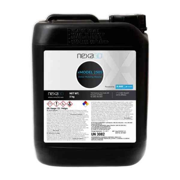 Nexa3D xMODEL 2505 Dental Model Resin – Thermoforming Grade for NXE 400 | 5 kg