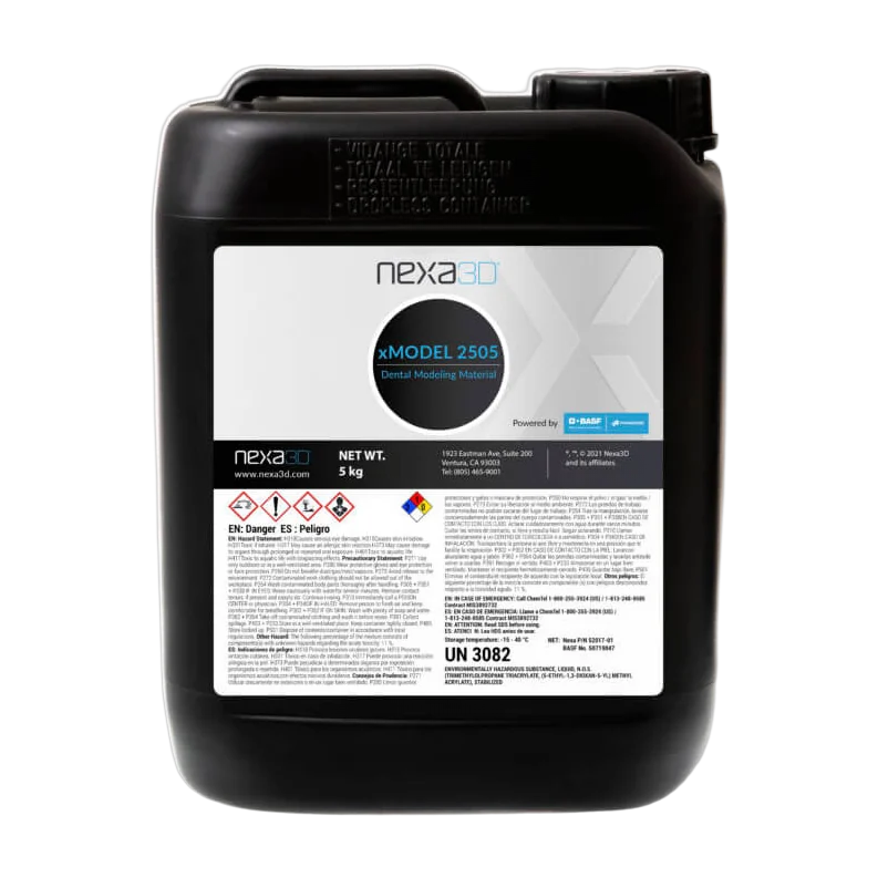 Nexa3D xMODEL 2505 Dental Model Resin – Thermoforming Grade for NXE 400 | 5 kg