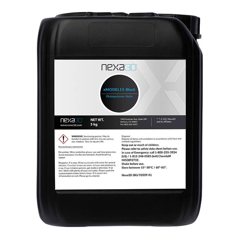 Nexa3D xMODEL15-Black 5kg Resin