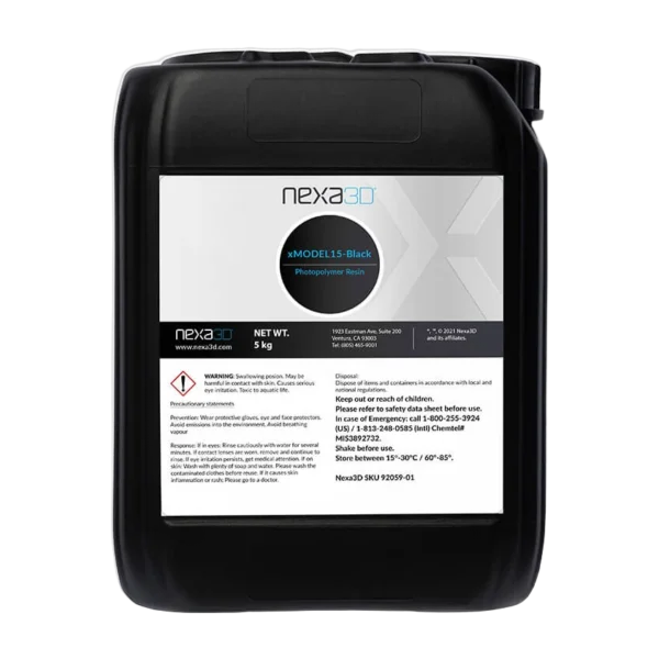 Nexa3D xMODEL15-Black Resin – Fast High-Detail Model Photopolymer for XiP and NXE | 5 kg