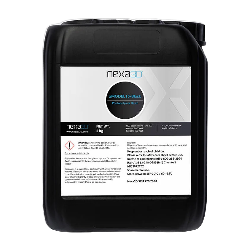 Nexa3D xMODEL15-Black Resin – Fast High-Detail Model Photopolymer for XiP and NXE | 5 kg
