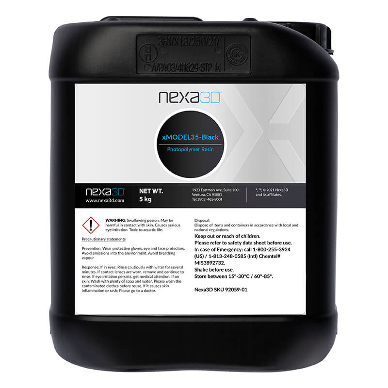 Nexa3D xMODEL35-Black Resin 5kg