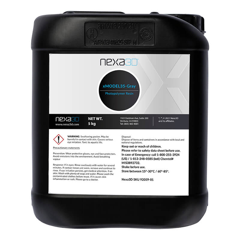 Nexa3D xMODEL35-Gray Resin 5kg