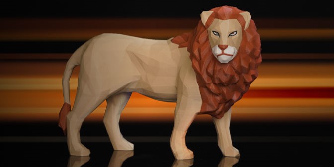 FDM Lion on Bambu Lab P1S Combo