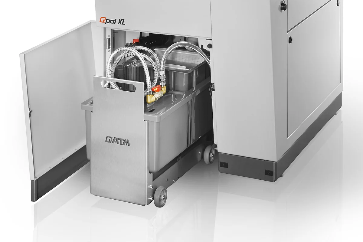 QATM QPOL XL Floor-Standing Grinder-Polisher – Motorized Force Control | Ø 300/350 mm