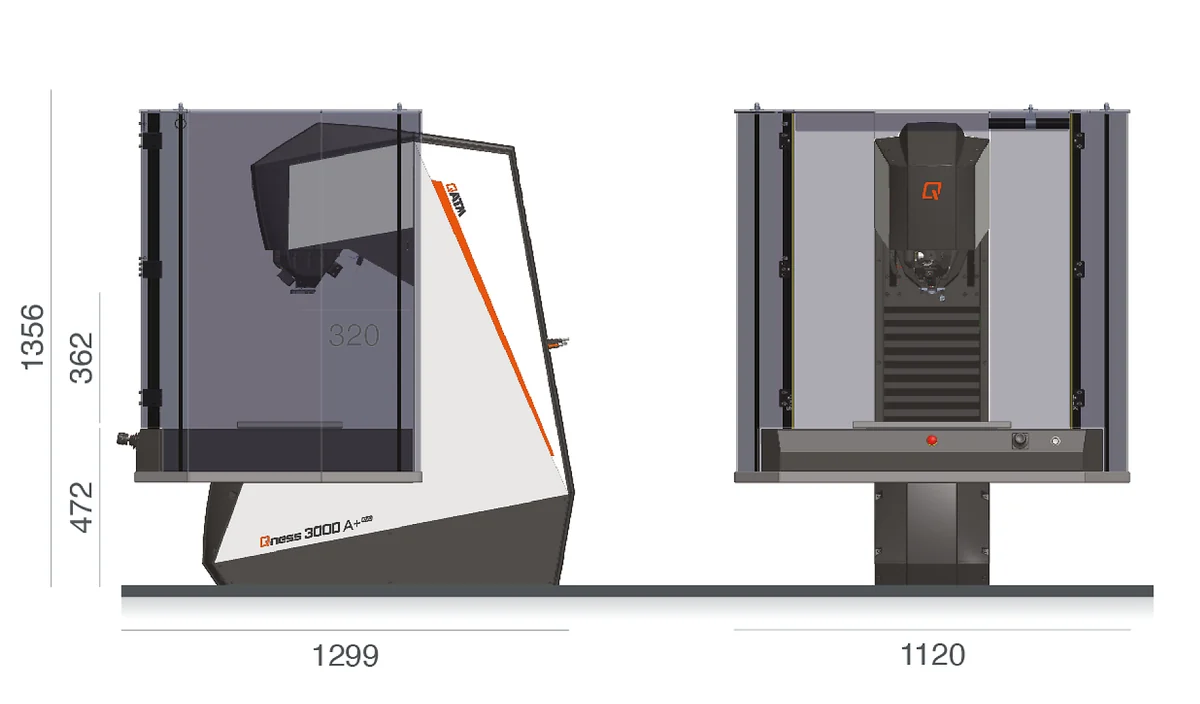 QATM Qness 250 750 3000 A+ EVO fully automated macro hardness tester – Vickers Brinell Rockwell