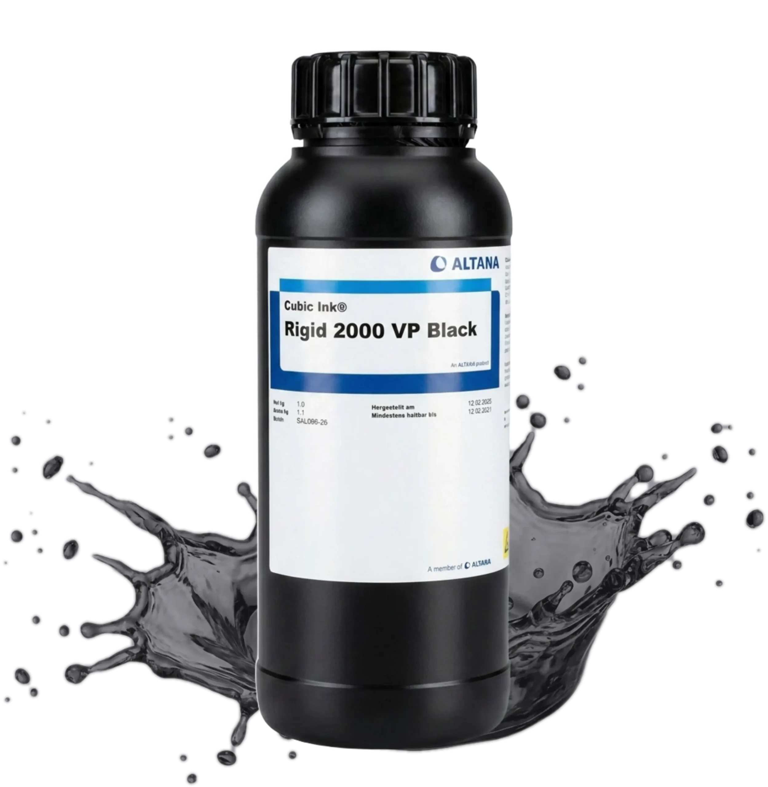 ALTANA Cubic Ink Rigid 2000 VP – Rigid High-Strength Industrial Resin, HDT 122 °C (DLP/LCD/mSLA)