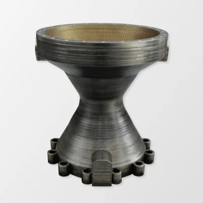 InssTek MX-Fab DED metal 3D printer - multi-material rocket nozzle