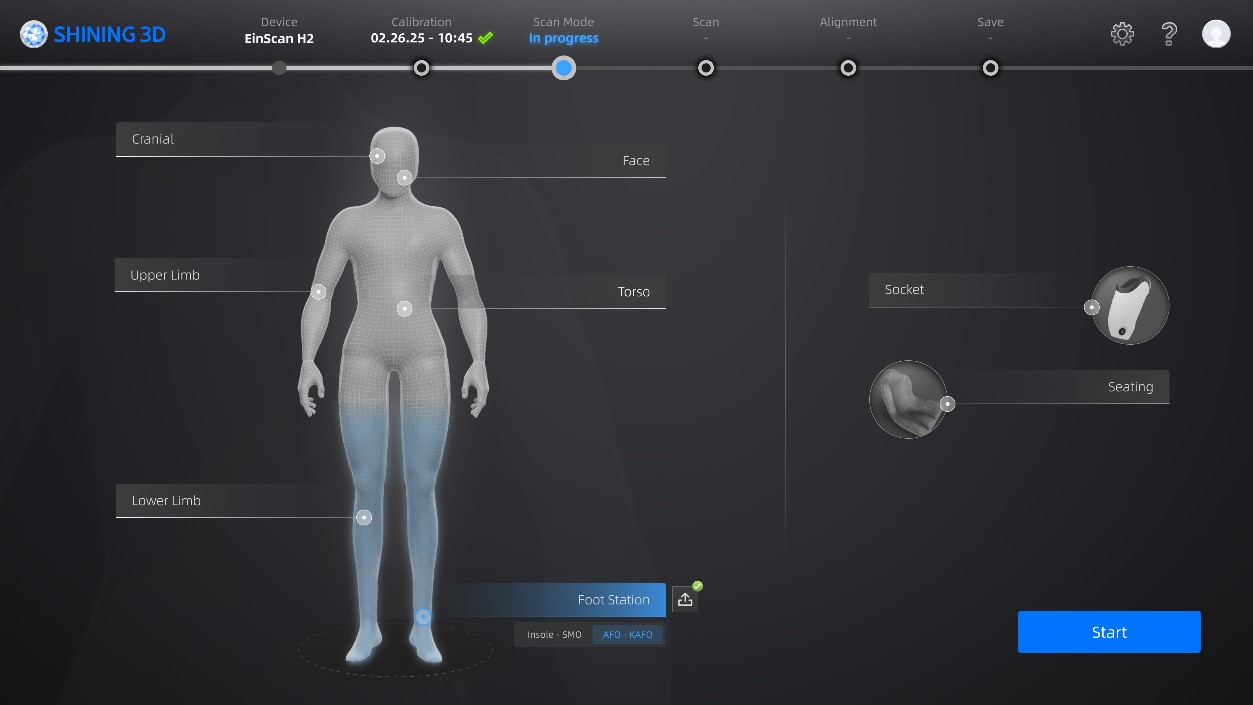 Shining 3D EXScan O&P Software – Orthotics & Prosthetics Scan-to-Design | For EinScan H2