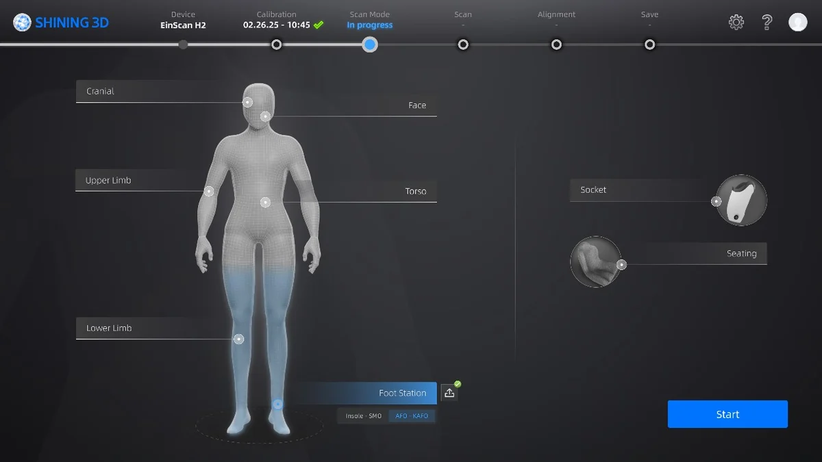 Shining 3D EXScan O&P Software – Orthotics & Prosthetics Scan-to-Design | For EinScan H2