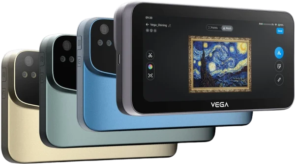 Shining 3D Einstar Vega Wireless Handheld 3D Scanner – Standalone Full-Color | 0.05 mm Resolution