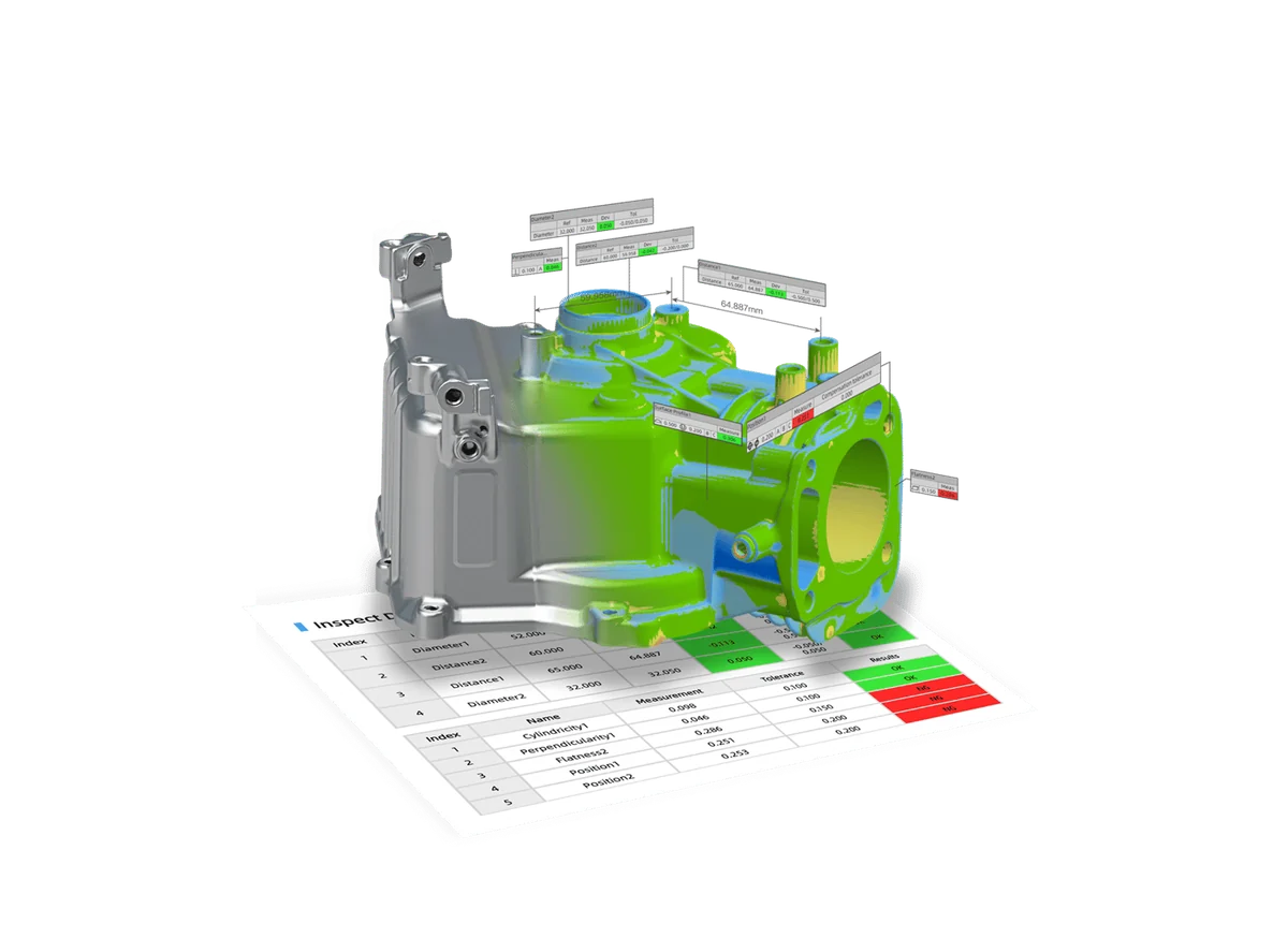 SHINING3D Inspect standard-compliant GD&T evaluation