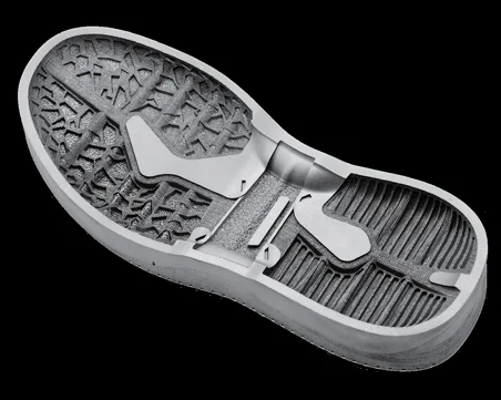 Shoe mold printed in 316L on the Farsoon FS350M-4 LPBF metal 3D printer