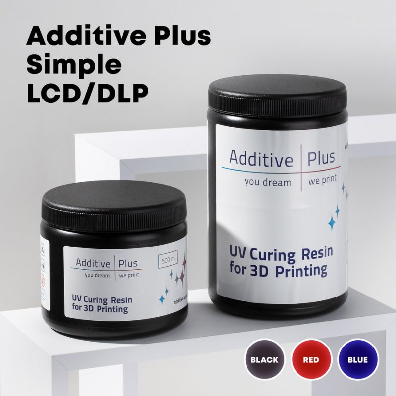Additive Plus Simple photopolymer resin for SLA 3D printers